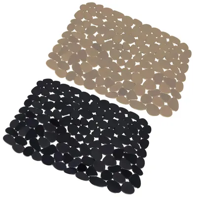 Produktbild von Spülbeckeneinlage - Rutschfeste PVC-Spülbeckenmatte - Schutz für Spülbecken - 2 Stück, 40x30 cm