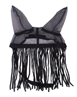 Image de Franges anti-mouches QHP avec oreilles noir FS/23, Taille:Poney