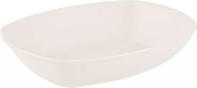 Produktbild von 1x Ovale Servierschale flache Form spülmaschinengeeignet für Küche und Tisch Cremeweiß