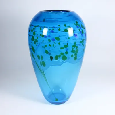 Produktbild von Glasvase Orient Murano 33cm türkis