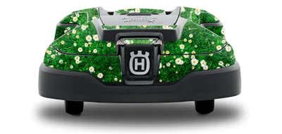 Produktbild von Husqvarna Automower Klebefolie Blumenwiese passt Automower 305 (2020- produktionsjahr) Blume mähroboter