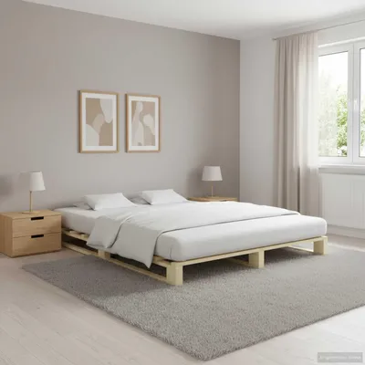 Produktbild von vidaXL Palettenbett Massivholz Kiefer 180×200 cm