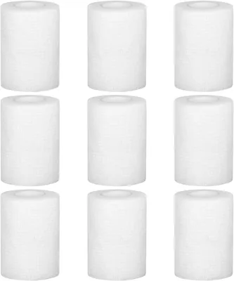 Produktbild von 9 Rollen selbsthaftende Bandage 7,5 cm x 4,5 m, kohäsiv, elastisch, für Finger, Fixierung, Pferd, Hund, weiß