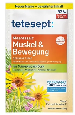 Produktbild von Tetesept Meeressalz Muskel & Bewegung 80 g