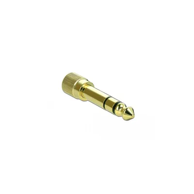 Obrázok produktu pre DELOCK Adapter 6,35mm Klinkenst.>3,5mm Klinkenbu.3pin Metall