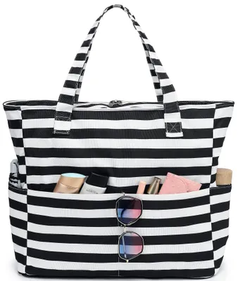 Imagen del producto de Bolsa de playa grande, impermeable y con cremallera, ideal para actividades