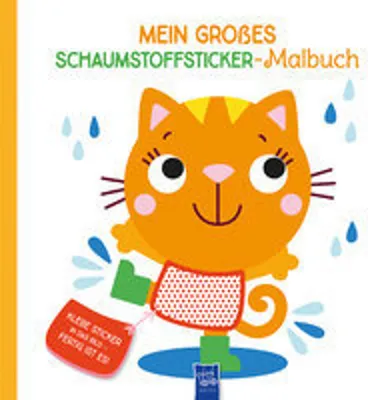 Produktbild von Mein großes Schaumstoffsticker-Malbuch - Katze