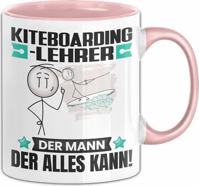Produktbild von Kiteboarding-Lehrer Tasse Geschenk für Kiteboarding-Lehrer Der Mann Der Alles Kann Geschenkidee zum Geburtstag (Rosa)