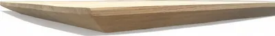 Produktbild von Massivholzplatte Eiche, "Schweizer Kante", Beschnittkanten 120x60cm, Tischplatte, Arbeitsplatte aus Eiche massiv, Holz-Arbeitsplatte