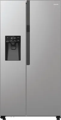 Zdjęcie produktu dla Gorenje NRR9185ESXL, Wolnostojący, Typ amerykański, Szary, 2 drzw., LED, Na drzwiach