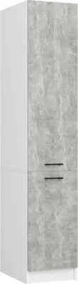 Produktbild von Hochschrank 40 cm VERMINA - weiß / Beton
