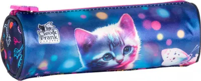 Zdjęcie produktu dla Derform Cleo & Frank, Piórnik szkolny tuba Kotek, 1 sztuka