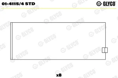 Produktbild von GLYCO 01-4115/4 STD Pleuellager