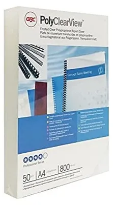 Obrázek produktu pro GBC ESP425800, A4, Polypropylen (PP), Průhledná, 0,8 mm, 212 mm, 298 mm