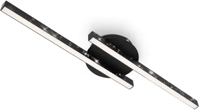 Produktbild von LED Deckenleuchte Wandleuchte Glitzereffekt 10,5 W schwarz Metall Briloner