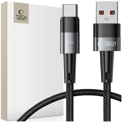 Obrázek produktu pro Tech-Protect 9490713934128, 0,25 m, USB A, USB C, 0,48 Gbit/s, Šedá