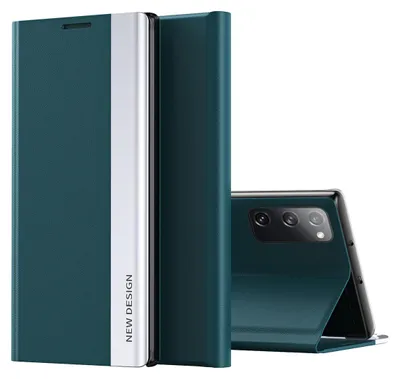 Produktbild von Galaxy S20 FE Hülle, LaimTop Leder PolyurethanMagnetisch Klapp Stand Schutzhülle für Samsung Galaxy S20 FE Grün