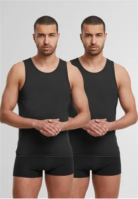 Zdjęcie produktu dla Urban Classics Tank-Top Herren Bamboo Basic Tank Top 2-Pack schwarz XL