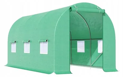 Zdjęcie produktu dla Tunel Foliowy Ogrodowy Szklarnia 6M2 Folia 3X2M Zielony