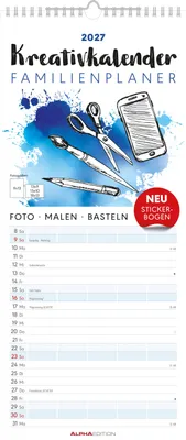 Produktbild von Kreativkalender Familienplaner 2027