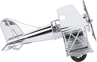 Obrázek produktu pro Velký Vintage Airplane Model Simulation Retro Iron Airplane Ornament Dekorativní letadlo Home Decor pro obývací pokoje Studie TV skříně Postříbřeno