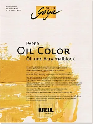 Produktbild von KREUL 68021, Kunstdruckpapierblock, 300 g/m², 10 Blätter