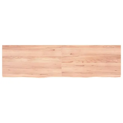 Zdjęcie produktu dla vidaXL Blat stołu jasnobrązowy 180x50x(2-4)cm lite drewno dębowe impregnowane