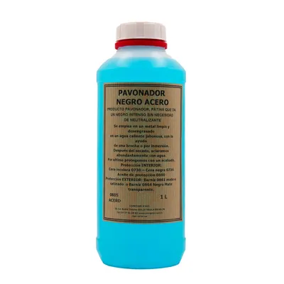 Imagen del producto de Comptoir d'Art - Pavonador (0805A) Para Acero Sin tralizante - Pavonado en Frío - Acabado para Acero (1 L)