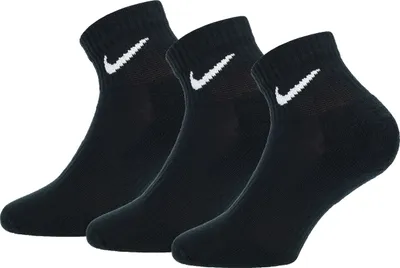 Produktbild von Nike Everyday 3 Paar Uni-Söckchen aus Baumwolle Schwarz 38-42