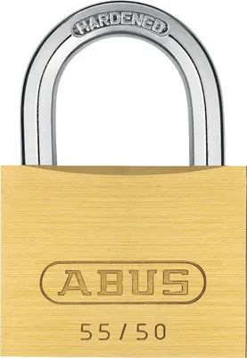 Produktbild von Vorhängeschloss Abus 55/50 Messing gleichschließend