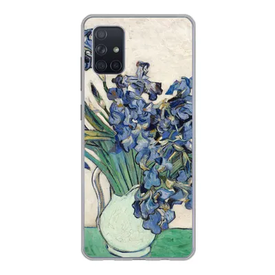 Produktbild von MuchoWow® Handyhülle Schutzhülle Hülle für Samsung Galaxy A71 Stilleben mit Schwertlilien - Vincent van Gogh Silikon Softcase Handy Hülle - Kartenbesitzer