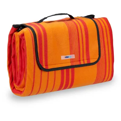 Zdjęcie produktu dla relaxdays 10025989_0 relaxdays Picknickdecke isoliert   orange