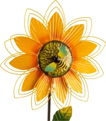 Produktbild von Windrad Sonnenblume Gartenstecker 160cm Gartendekoration Deko Garten Sommer