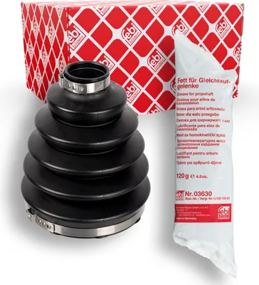 Produktbild von FEBI BILSTEIN Faltenbalgsatz Antriebswelle Radseitig Vorne Links für VW Transporter V Bus (7HB, 7HJ, 7EB, 7EJ, 7EF, 7EG, 7HF, 7EC) 172965