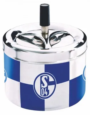 Produktbild von FC Schalke 04 Drehaschenbecher Karo