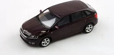 Zdjęcie produktu dla Skoda Rapid Spaceback (2013) - Rosso Brunello Metallic ABREX 1:43
