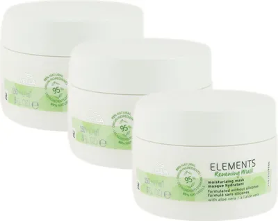 Produktbild von Wella Elements Renewing 3 x 150 ml Maske feuchtigkeitsspendend Set