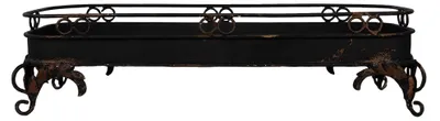 Image de Clayre & Eef Plateau 55x20x14 cm Noir Métal