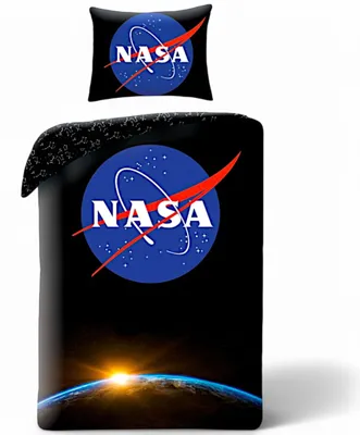 Produktbild von Nasa Bettwäsche Set 2-tlg. Wendebettwäsche 135-140x200cm + 70x90 cm - Baumwolle