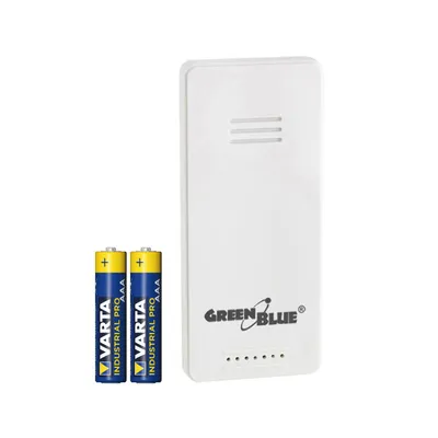 Obrázek produktu pro Vnější senzor pro meteorologickou stanici GreenBlue, kompatibilní s modely GB521, GB542 a GB218. Model GB692 + 2x alkalické baterie AAA od společnosti Varta Industrial