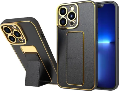 Produktbild von Neue Kickstand-Hlle fr Samsung Galaxy A12 5G, mit Stnder, schwarz