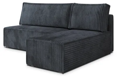 Produktbild von Masseno Ecksofa BRISO T mit Schlaffunktion L-Form, Sofa mit Bettkasten, Wohnzimmersofa, Couch, Soffa, Bettsofa, Couchgarnitur- Grau, TILIA 85