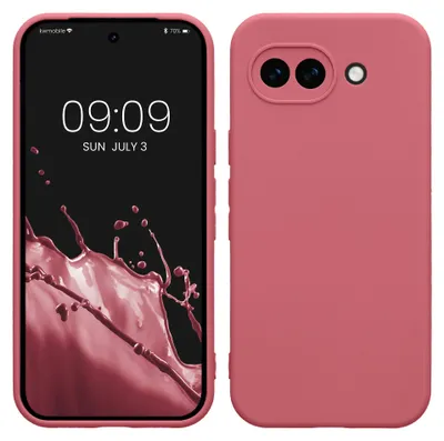 Image de Étui kwmobile pour Google Pixel 10a - Coque en silicone souple - Étui de protection - Rose foncé
