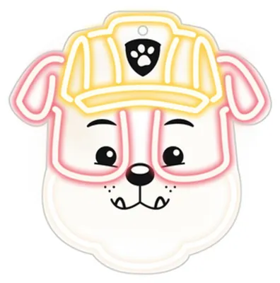 Produktbild von Forever Hängender LED-Neon auf Plexiglas – Paw Patrol Rubble Nachtlichter – OW-130446