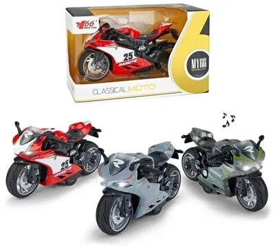 Produktbild von Metallmotorrad mit Sound – Trifox