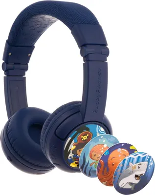 Image de Casque supra-auriculaire Bluetooth ONANOFF BuddyPhones Play+, pour enfants, bleu
