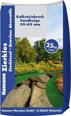 Produktbild von Kalksteinbruch Sandbeige 30-60 mm 25 kg