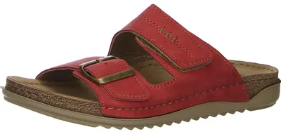 Produktbild von Fischer Markenschuhe Pantoletten,Abs.b.35mm, m.Fußbett in rot, Gr. 38