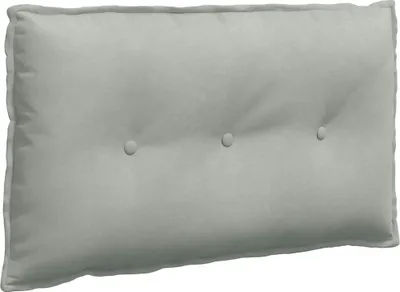 Image de vidaXL Coussin dorsal gris clair 80 x 50 cm Tissu velours côtelé