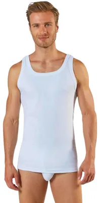 Imagen del producto de Camisetas sin mangas para hombre, 100% algodón, talla L, pack de 3, transpirables, ideales para el día a día